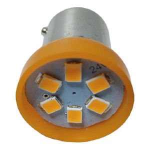 LAMPADA 67 24V  (LED) 6 PONTO AMARELA