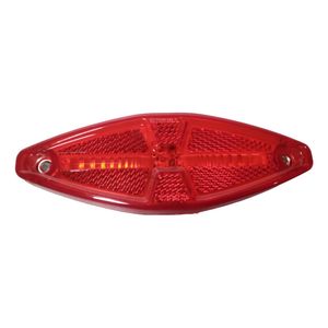 Lanterna lateral leds bivolt vermelha