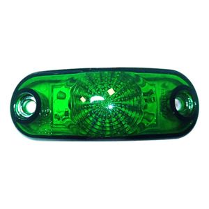 Lanterna lateral leds verde oval