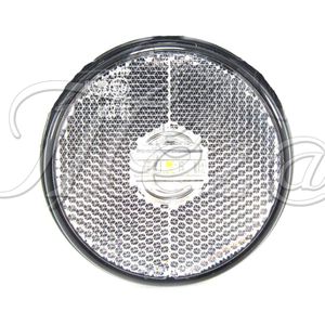 Lanterna lateral led 24 v redonda cristal