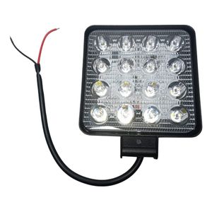 Farol auxiliar quadrado 16 leds bivolt